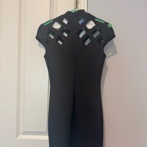Elegant Black Cutout Dress
